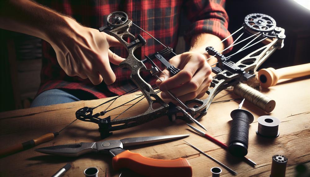 How To Restring A Compound Bow-2